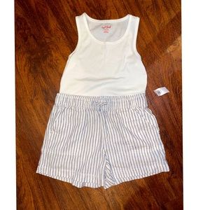 GIRLS 10/12 shorts and top set.